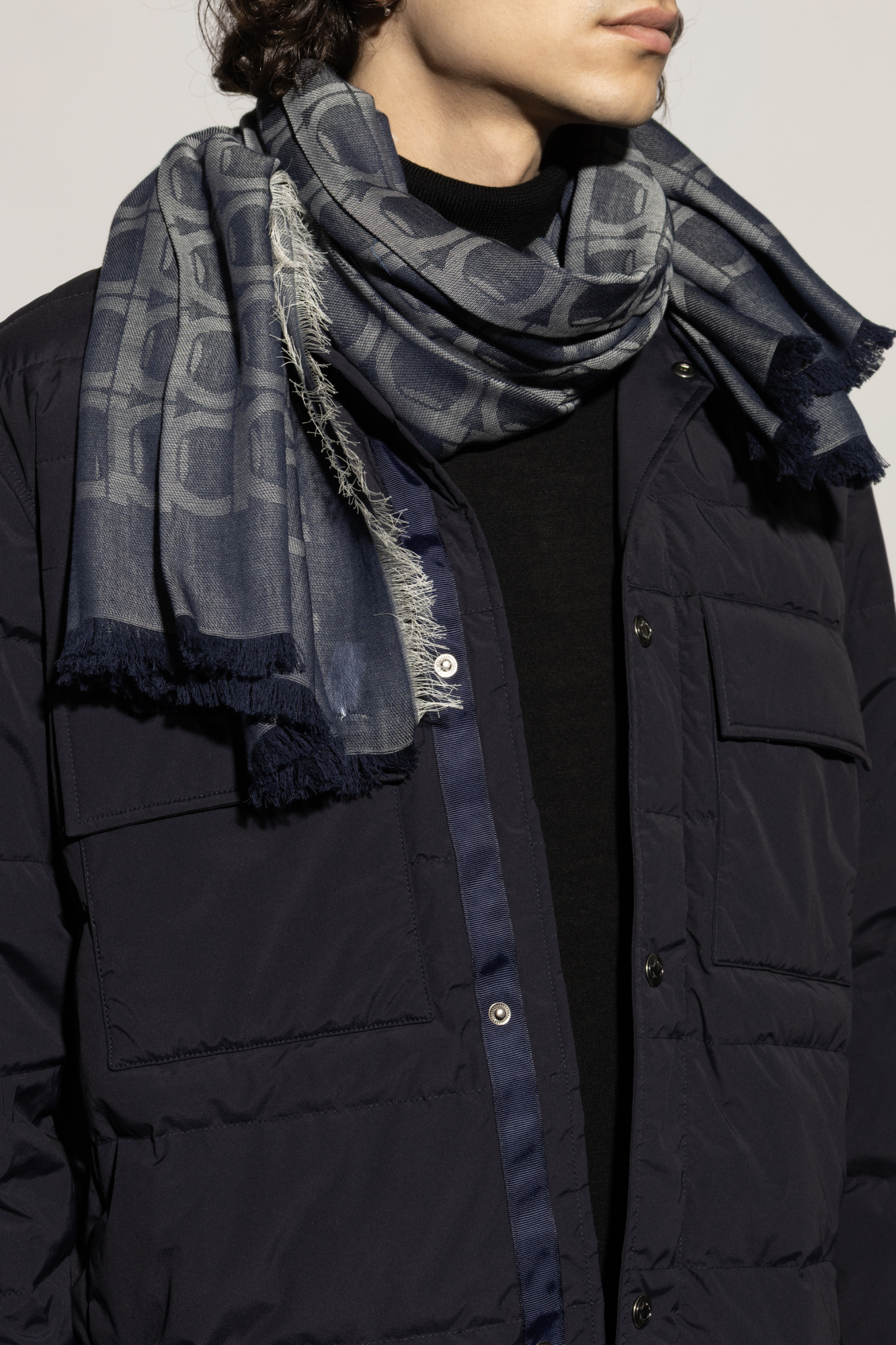 FERRAGAMO Scarf with monogram | Men's Accessories | Vitkac